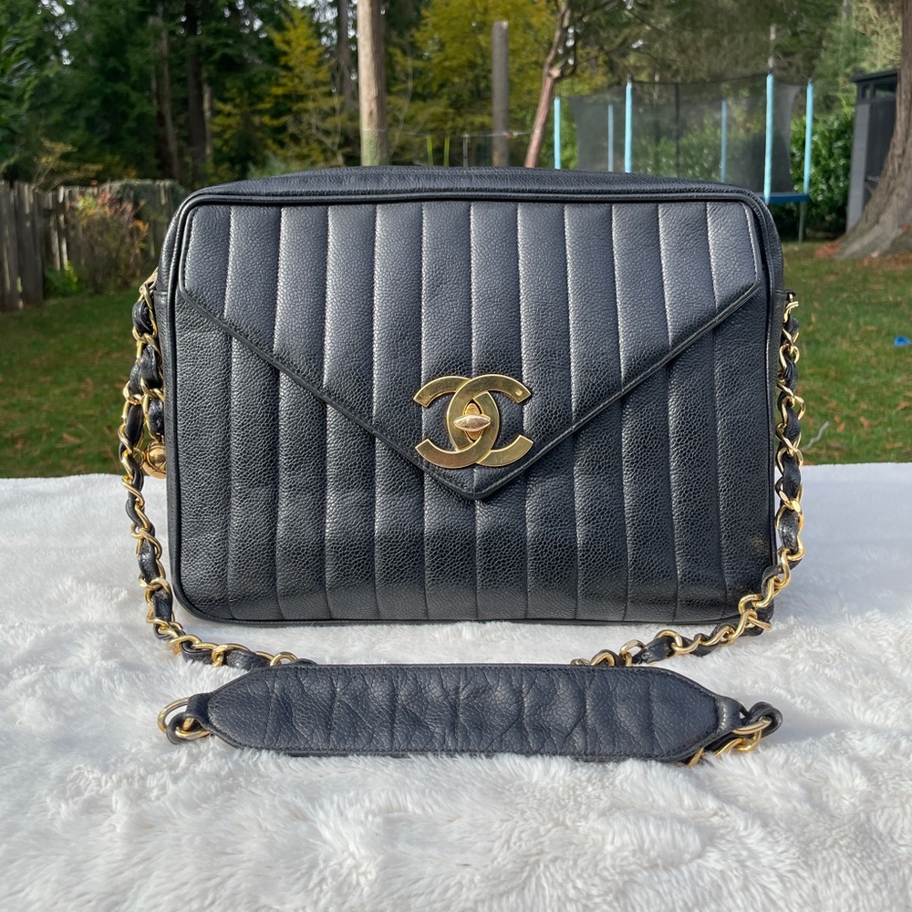 Chanel vintage large camera bag
